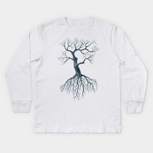 Tree without leaves Kids Long Sleeve T-Shirt